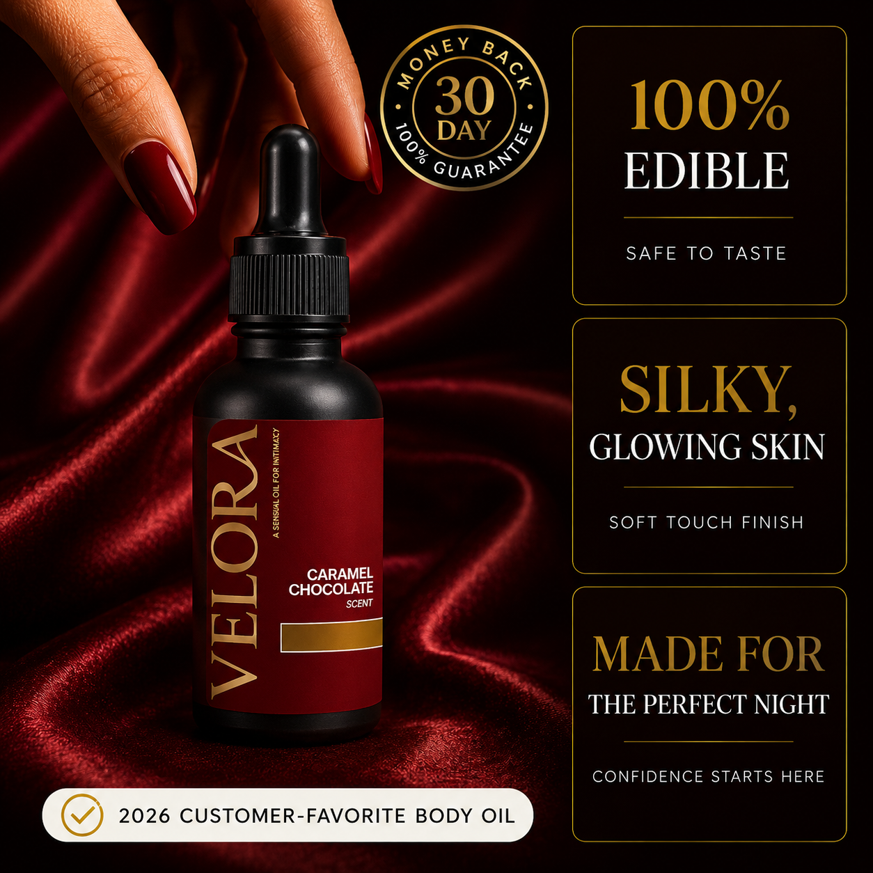 Caramel Chocolate Edible Body Oil