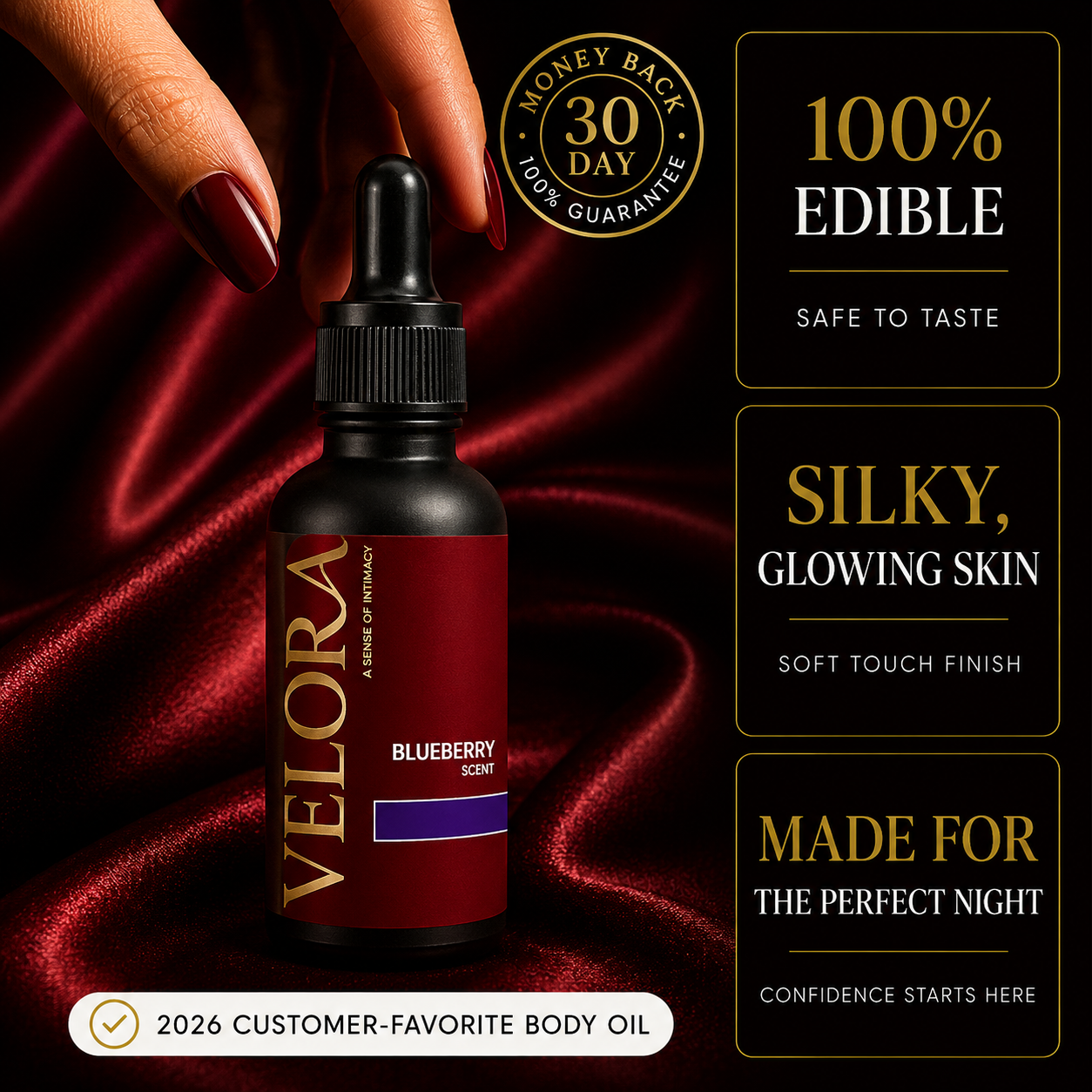 Blueberry Edible Body Oil