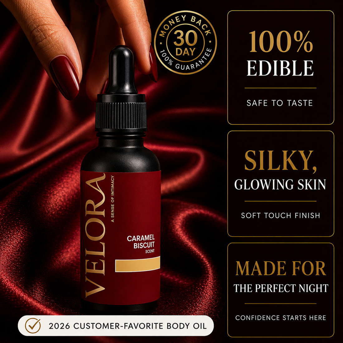 Caramel Biscuit Edible Body Oil