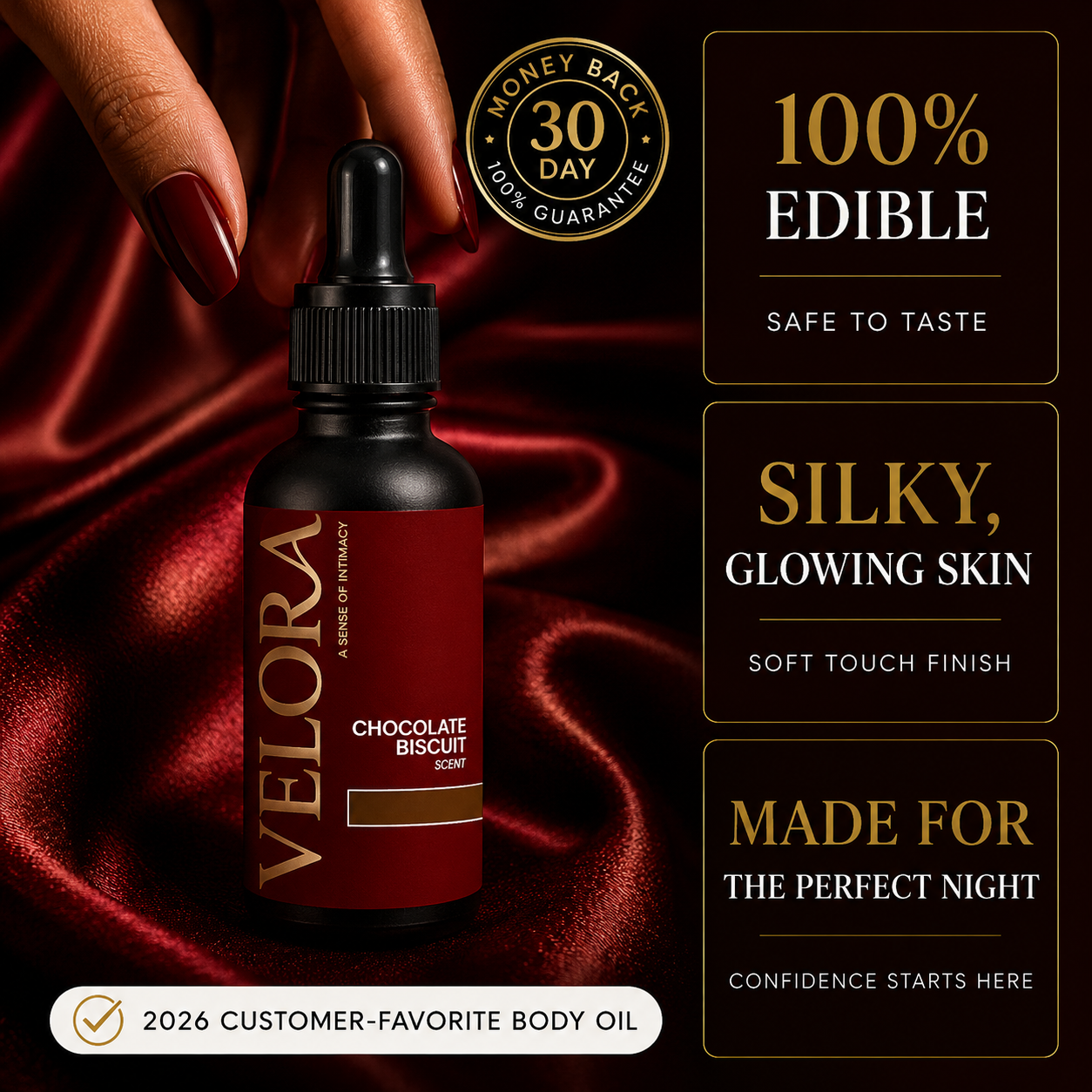 Chocolate Biscuit Edible Body Oil