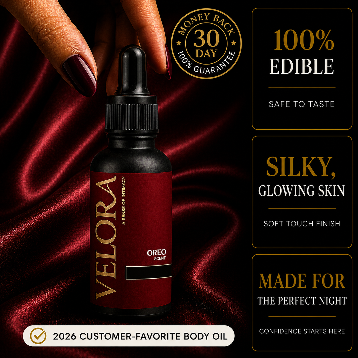 Oreo Edible Body Oil
