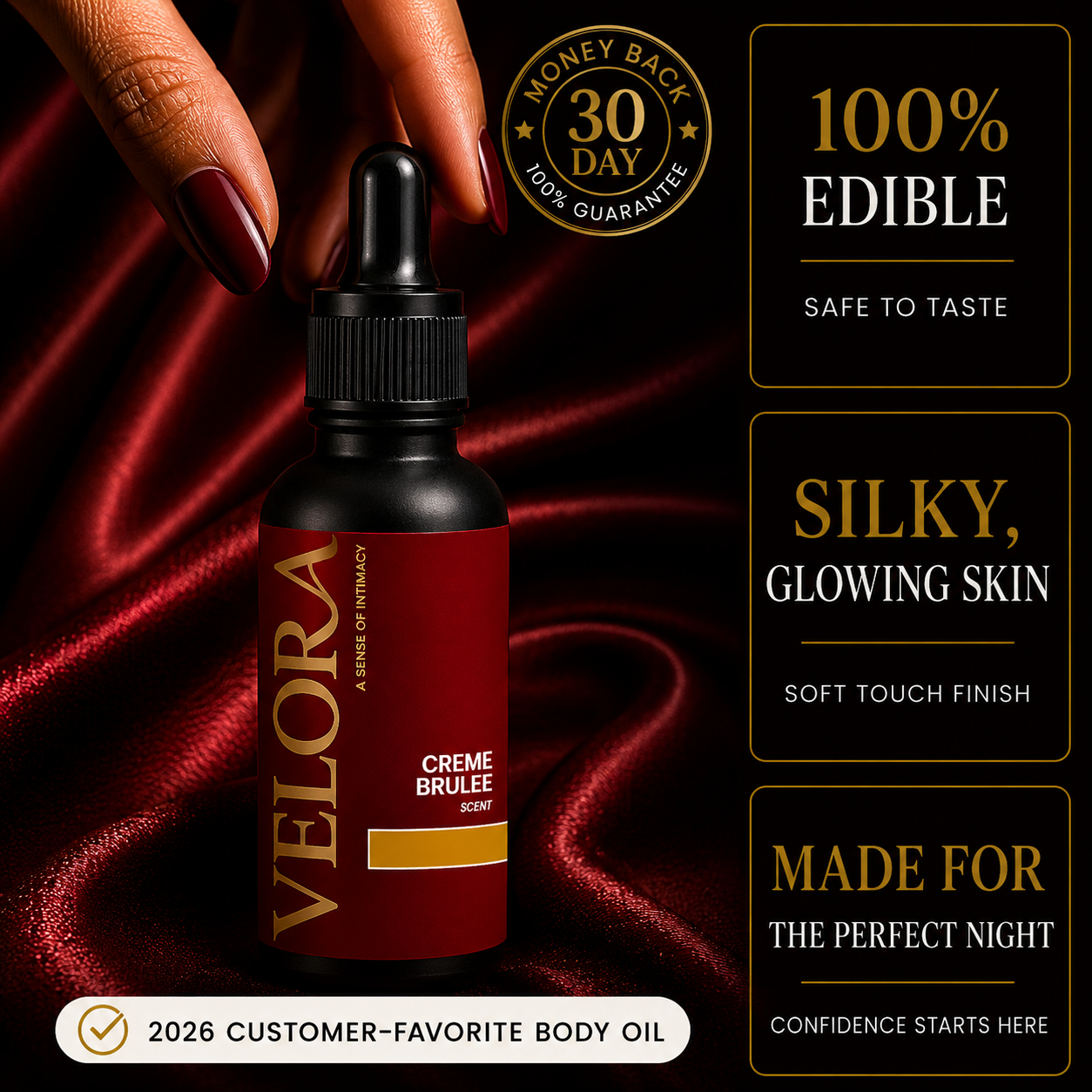 Creme Brulee Edible Body Oil