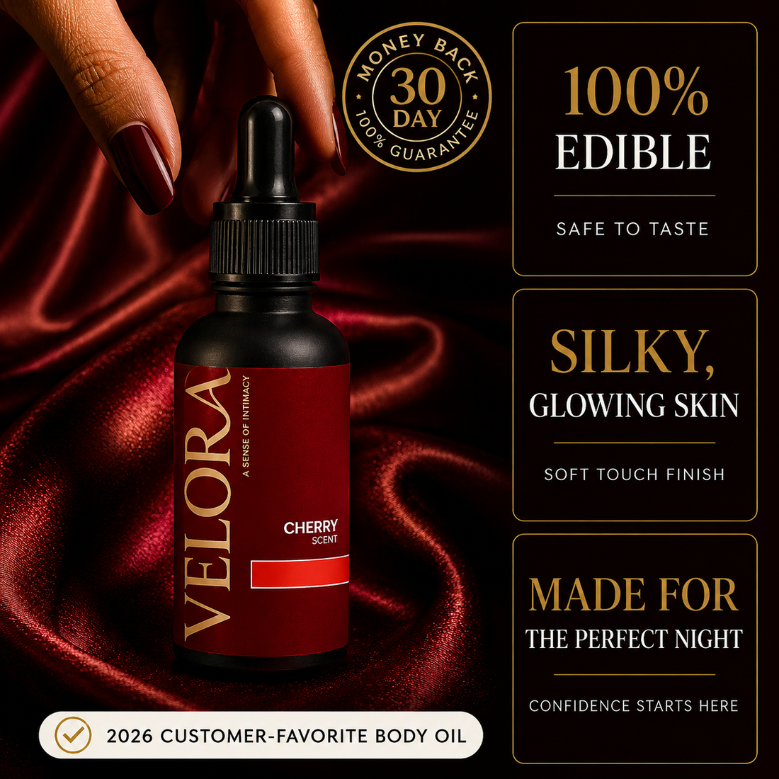 Cherry Edible Body Oil