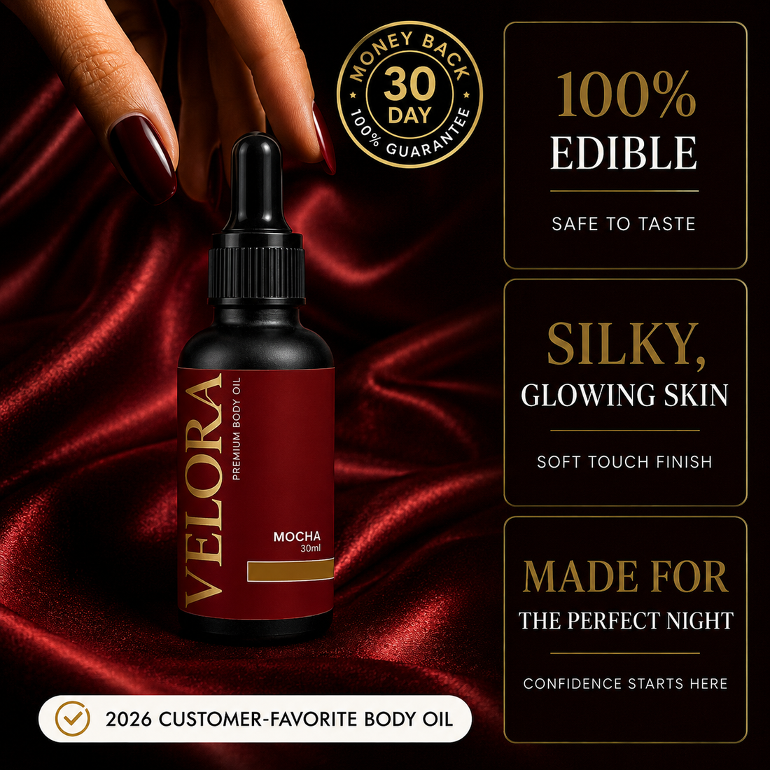 Mocha Edible Body Oil